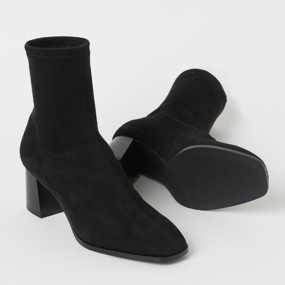 H&M | Suede Sock Booties